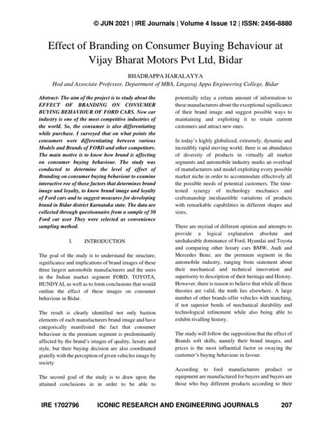 (PDF) Effect of Branding on Consumer Buying Behaviour at