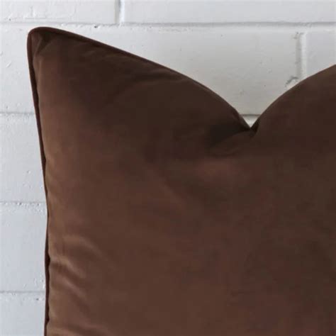 Chocolate Brown Velvet Cushion Cover Large