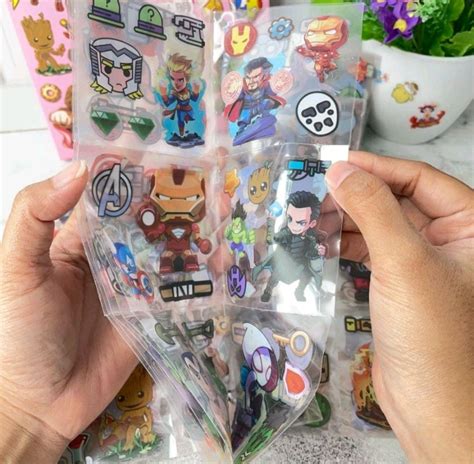 PREORDER Mainan Anak Sticker Box The Avengers Isi 100 Lembar Toys