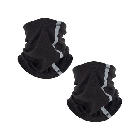 Ljdj Winter Neck Gaiter Face Cover 2 Pack Fleece Warmer Windproof Neck