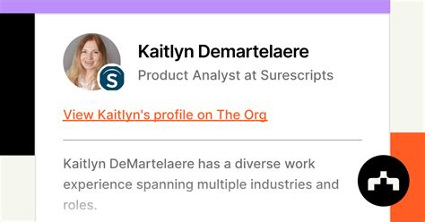 Kaitlyn Demartelaere Product Analyst At Surescripts The Org