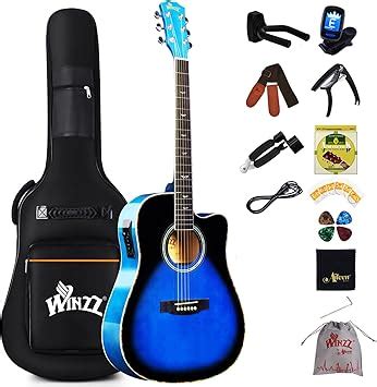 Winzz Chitarra Acustica Elettrificata Adulti Chitarra Elettroacustica