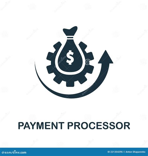 Payment Processor Icon Simple Creative Element Filled Monochrome