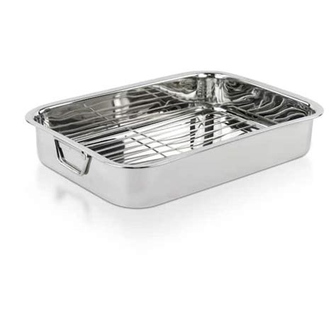 Lexi Home 72 Qt 16 In Classic Stainless Steel Roasting Pan With