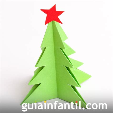 Manualidades de origami Árbol de Navidad de papel