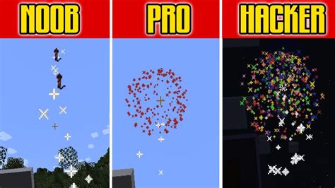 Como Hacer Fuegos Artificiales De Colores En Minecraft Facil Y Rapido