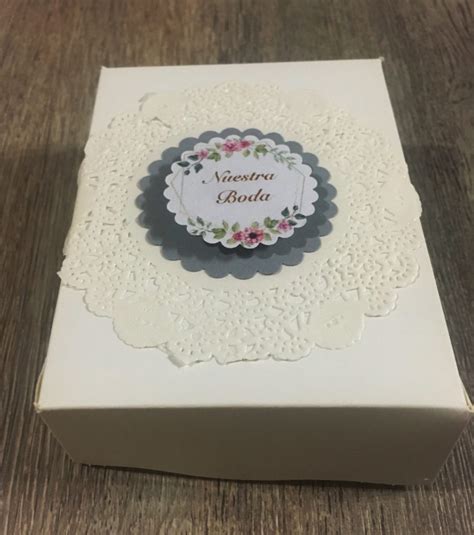 Caja Porción de Torta para Boda Flores La Alacena del Pastelero