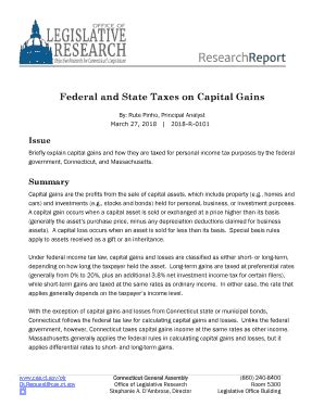 Fillable Online Federal And State Taxes On Capital Gains Fax Email