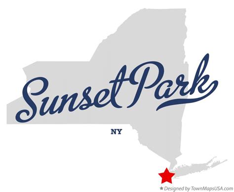 Map of Sunset Park, NY, New York