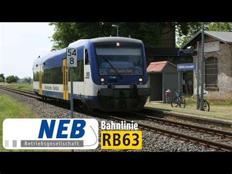 NEB Mitfahrt RB63 Templin Stadt Eberswalde Hbf Stadler Regio