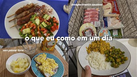 O QUE EU COMO EM UM DIA PARA EMAGRECIMENTO Cardápio da nutricionista