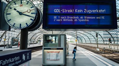 Bahnstreik Unverständnis und Kritik an der GDL tagesschau de