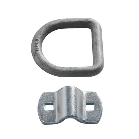 FOUR 1 2 D Ring Heavy Duty Silver D Ring Cargo Tie Down Anchor W