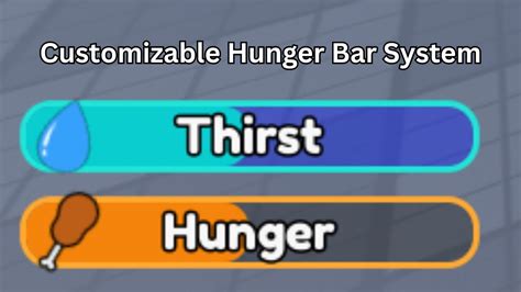 Roblox Hunger Bar System Youtube