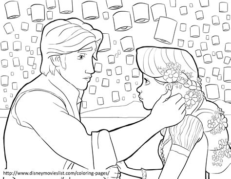 Rapunzel And Flynn Coloring Pages At Getdrawings Free Download