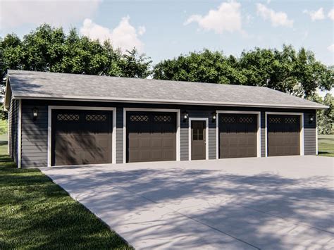 4 Car Garage Plans