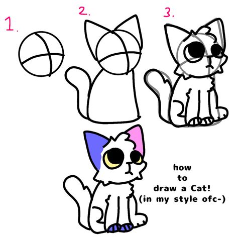 How To Draw A Cat By 0nightmare Meow0 On Deviantart