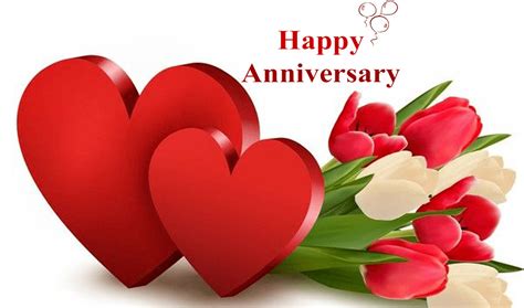 Download Happy Anniversary With Colourful Tulips Wallpaper