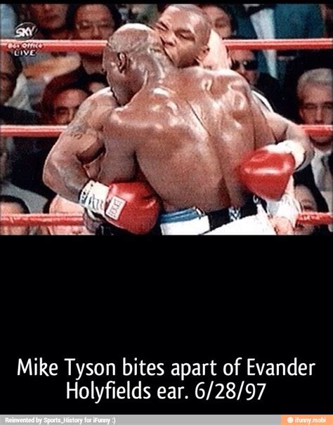 Mike Tyson Bites Apart Of Evander Holyfields Ear 62897