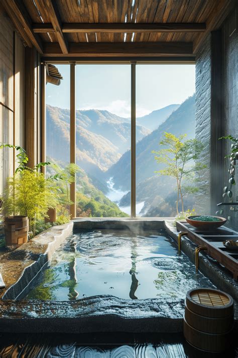 Scenic Soak Private Onsen In A Ryokan With Canyon Views Onsen Japanese Hot Springs Japan