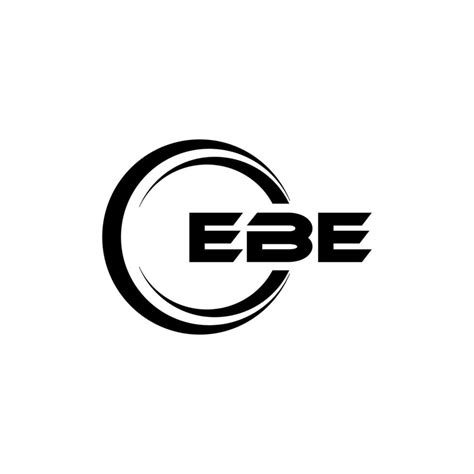 Design De Logotipo De Carta Ebe Na Ilustração Logotipo Vetorial Desenhos De Caligrafia Para