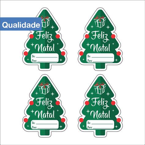 Etiqueta Adesiva Feliz Natal Arvore De Para Shopee Brasil