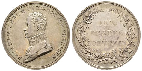 Friedrich Wilhelm III 1797 1840 Silbermedaille O J Slg Peltzer 1805