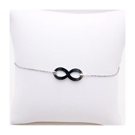 Bracelet Infini Or Blanc 750 18 Carats