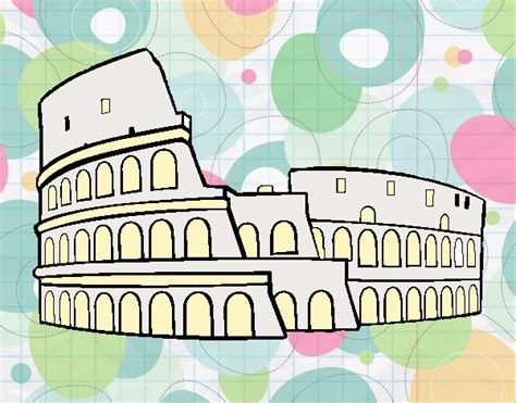 Dibujo de Coliseo romano pintado por en Dibujos net el día 29 11 21 a