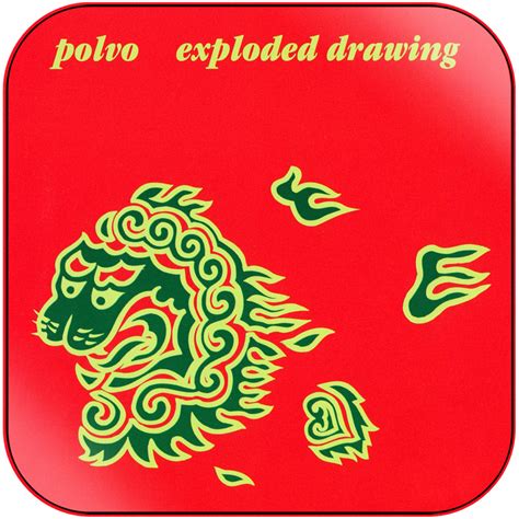 Polvo Exploded Drawing Album Cover Sticker Album Cover Sticker