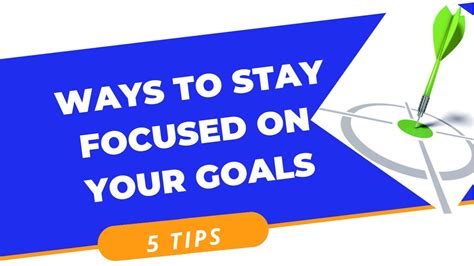 Ways To Stay Focused On Your Goals🎯5 Tips Youtube