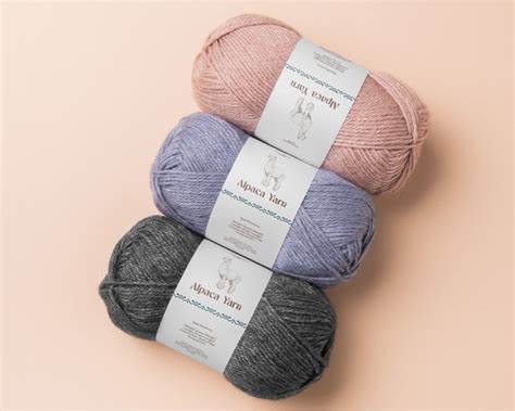 Editable Alpaca Wool Yarn Ball Label Template Printable Luxury Hand