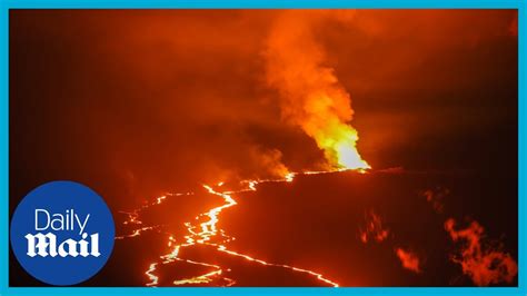 Live Worlds Largest Active Volcano Mauna Loa Erupts The Global Herald