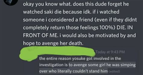 Hm That S Mildly Gay Hiii What Are The Current Thoughts On Yosuke If