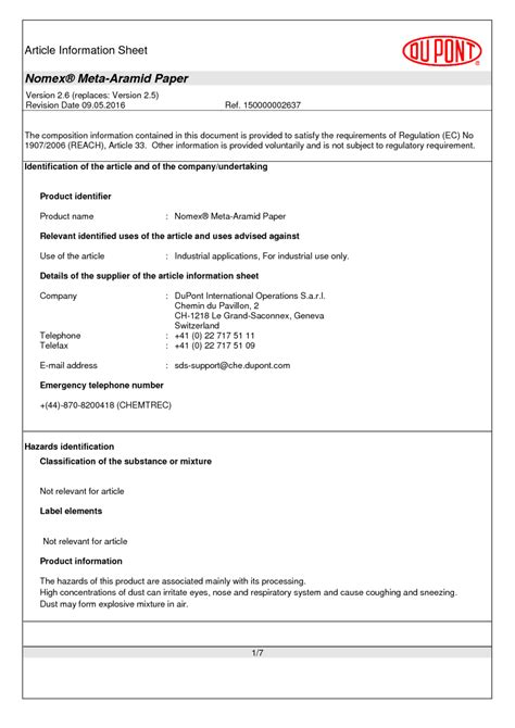 Msds Dupont R134a Refrigerant Pdf Fires Toxicity 47 Off