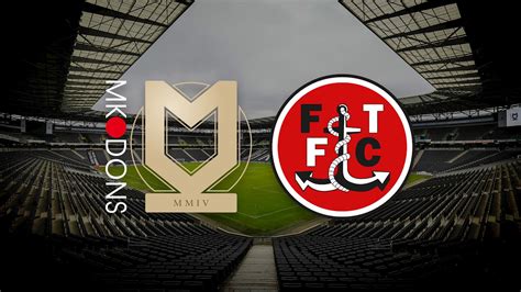 Tickets And Travel Now On Sale For Mk Dons News Fleetwood Town