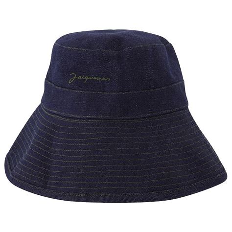 Jacquemus Chapeau Bob Le Bob Linu En Toile Bleue Ref 604243 Joli Closet