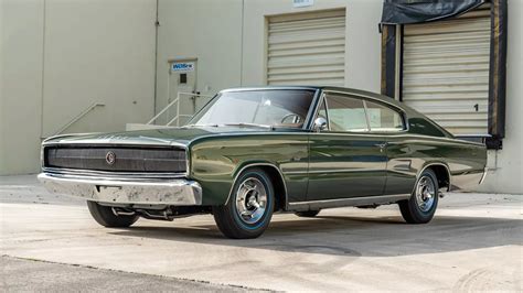 AUCTION Beautiful Dark Green Metallic Colored 1966 Dodge HEMI Charger