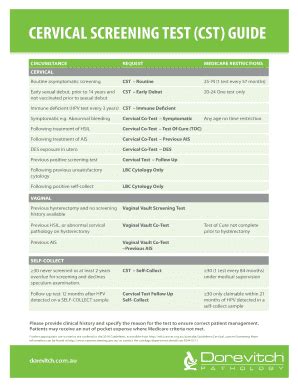 Fillable Online Who Guidelines For Screening And Treatment Of