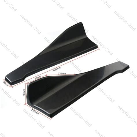 2 Auto Stoßstange Lippe Splitter Spoiler Flap Diffusor Heckspoiler