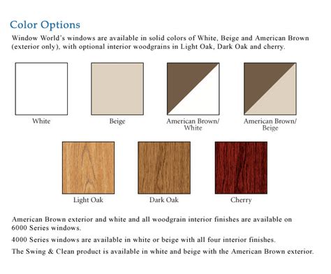 Replacement Window Colors Option, Woodgrain Replacement Window - Window ...