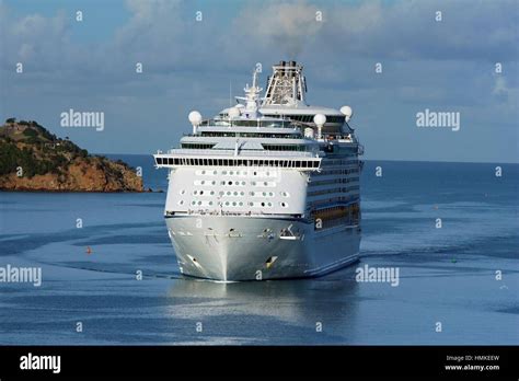 Cruise Ship Entering The Port Of St Johns Antigua Island Antigua