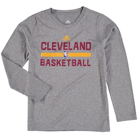 Cleveland Cavaliers Adidas Youth On Court Practice Long Sleeve