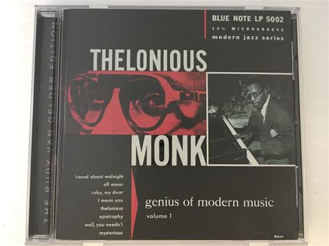 GENIUS OF MODERN MUSIC VOL 1 THELONIOUS MONK THELONIOUS MONK 中古オーディオ