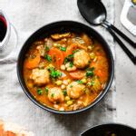 Vegan Lentil Stew With Garlicky Croutons Crowded Kitchen