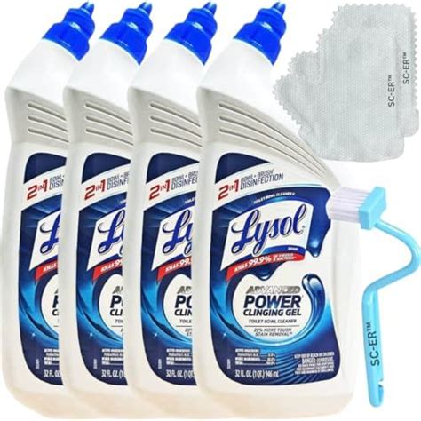 Lysol Power Toilet Bowl Cleaner Gel For Cleaning And Disinfecting Stain Removal