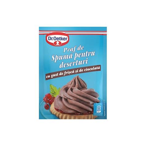 Dr Oetker Praf De Spuma Pentru Deserturi Cu Gust De Frisca Si De