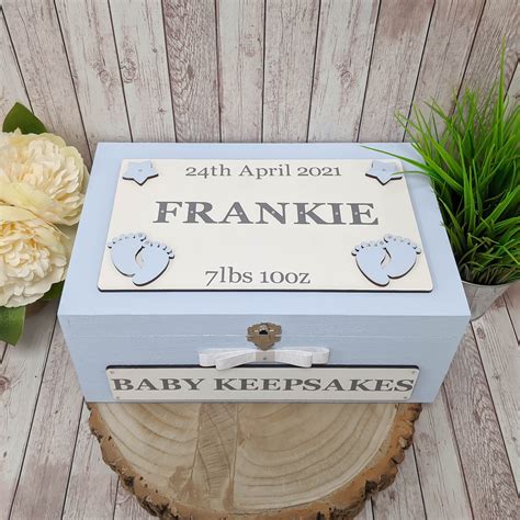 Personalised New Baby Keepsake Box T For Baby Boy Newborn Etsy