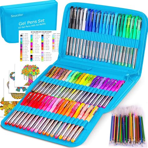 Amazon Soucolor Gel Pens For Adult Coloring Books Deluxe