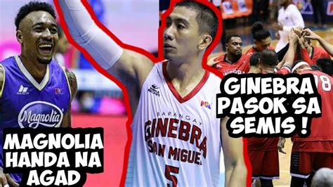 Pba Live Ginebra Pasok Na Sa Semi Finals Magnolia Hotshots Handa Na